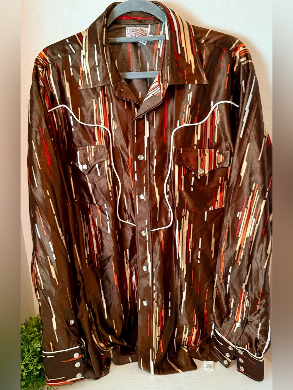 H Bar C Ranchwear Permanent Press Long Tail, vintage 1970s